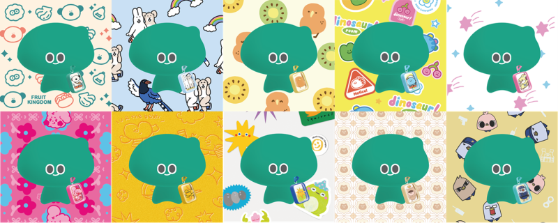 「a-We」代表臺灣的獨特性率先於大阪世博公開，搭配「2025臺灣文博會」10個新秀IP獨家設計的可愛配件。