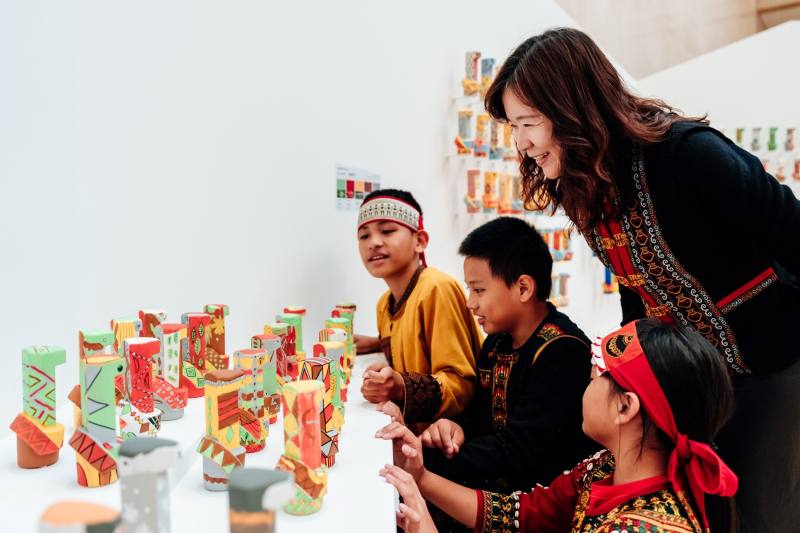 於高雄市立美術館舉辦感動蛇高美特展