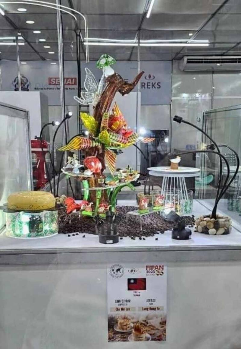 Lee Che-wei's award-winning work. Photo courtesy of the Taipei Economic and Cultural Office in Brazil in São Paulo. July 26, 2025