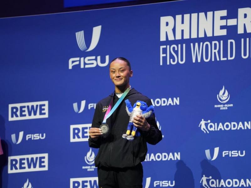 21歲台灣、瑞典混血女孩陳瑞安（圖）轉籍後首度代表台灣參加2025德國萊茵魯爾世大運，如願締造台灣史上首2面女子競技體操獎牌，包括平衡木銀牌、個人全能銅牌