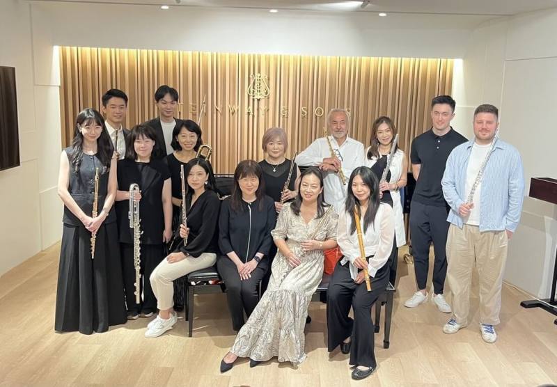 吹笛人室內樂團舉辦2025吹笛人台灣國際長笛音樂營，4天包含10場演講、合奏課與大賽以及3場國際大師音樂會。（吹笛人室內樂團提供）