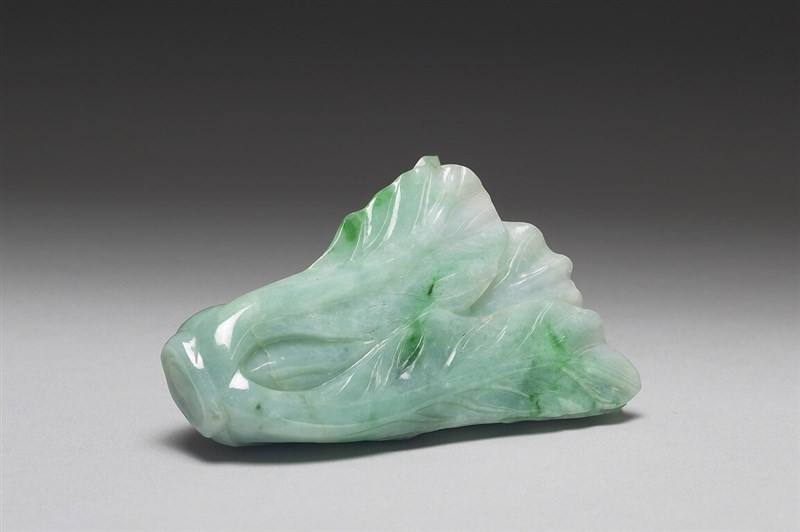 The Jadeite Cabbage-shaped Flower Holder. Photo courtesy of the National Palace Museum July 30, 2025