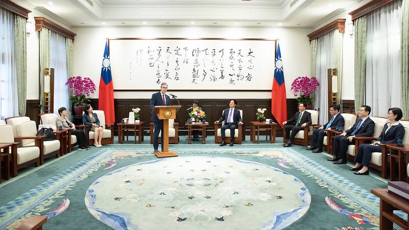 美國「國家民主基金會」威爾遜（Damon Wilson）會長致詞