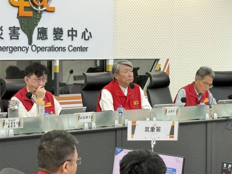 部長主持0728豪雨中央災害應變中心第六次工作會報暨情資研判會議會議