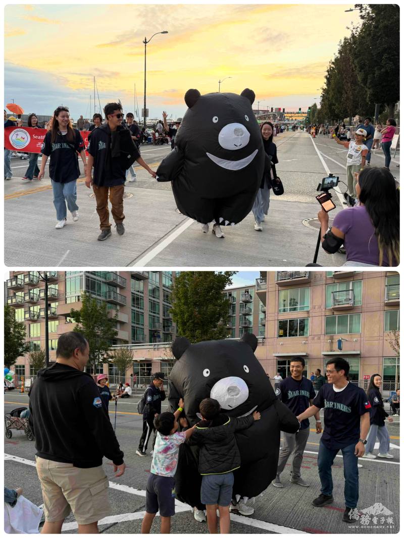 臺灣黑熊造型人偶深獲喜愛