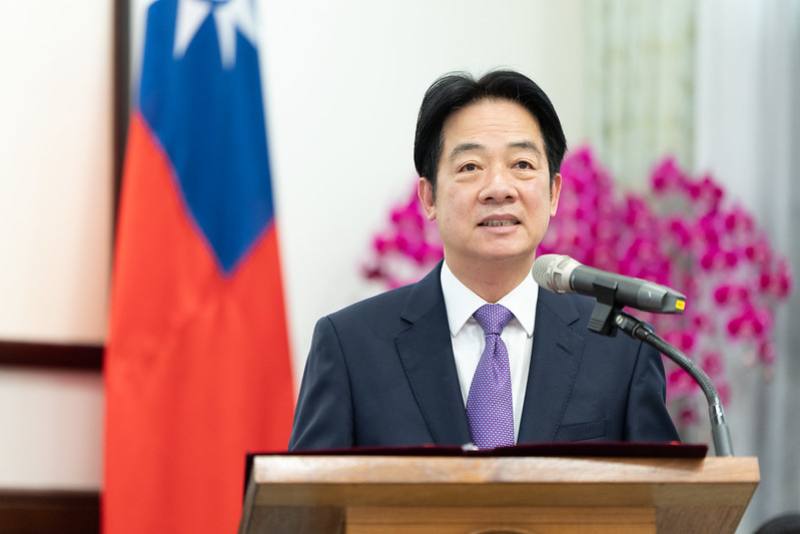 President Lai addresses a delegation from the US National Endowment for Democracy.