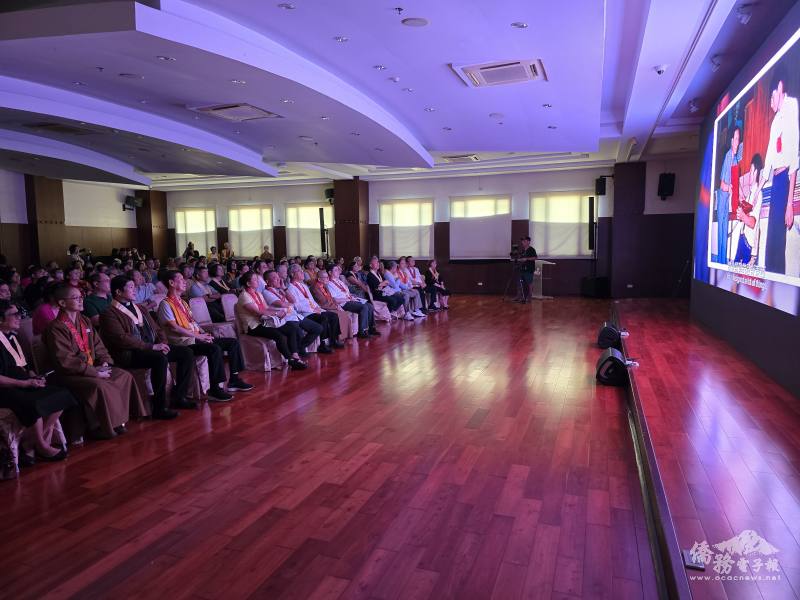 菲律賓佛光山萬年寺《臺灣超人》紀錄片首場放映會場