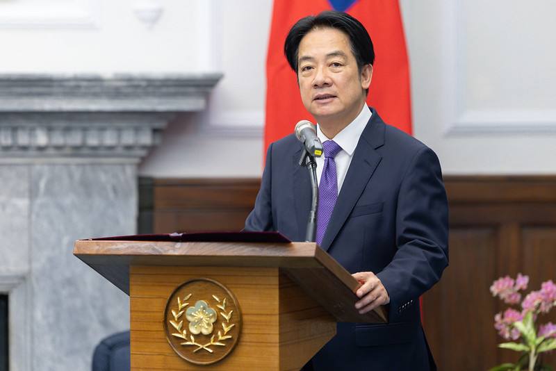 President Lai delivers remarks.