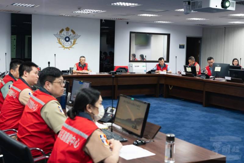 國防部2日晚間召開災防管制會議