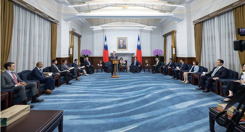 President Lai meets with a delegation from the US Foundation for Defense of Democracies.