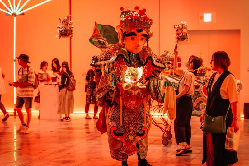 開幕之夜貴賓參觀「島嶼聲譜」，以聲音為引，感受臺灣風情。