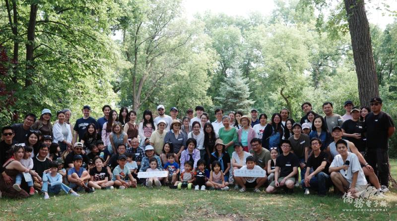 緬省溫尼伯台灣同鄉會夏日野餐會全體合影