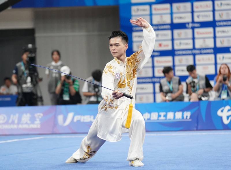 2025年世界運動會由男子武術套路選手孫家閎擔任開幕式掌旗官