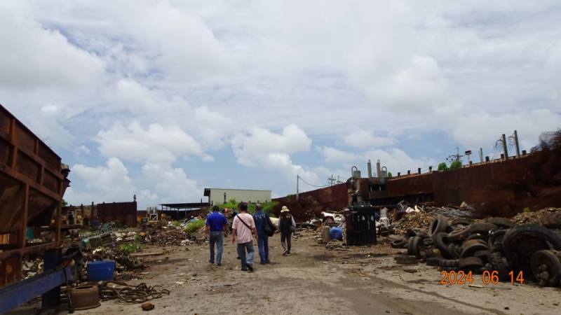 環檢警共同查處高雄市林園區非法轉運站