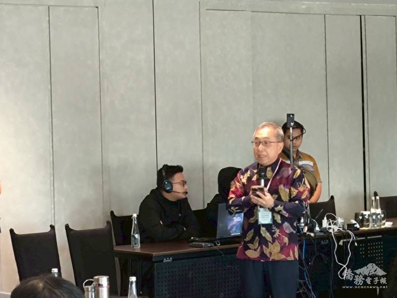 駐泗水辦事處處長邱陳煜致詞