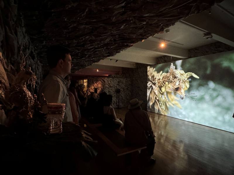 藝術家張徐展於美國聖塔菲國際當代藝術展作品實景（張徐展提供）