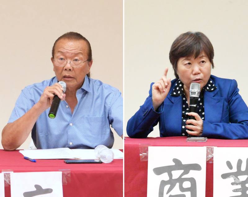 (左圖) 主講者吳明冶、 (右圖) 主講者蘇琪雯