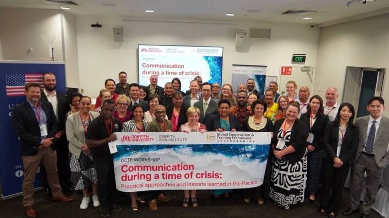 「全球合作暨訓練架構」（GCTF）5日至6日首度在澳洲登場，活動以「危機時期的傳播溝通：太平洋地區實務方法與經驗分享」為主題。（外交部提供）