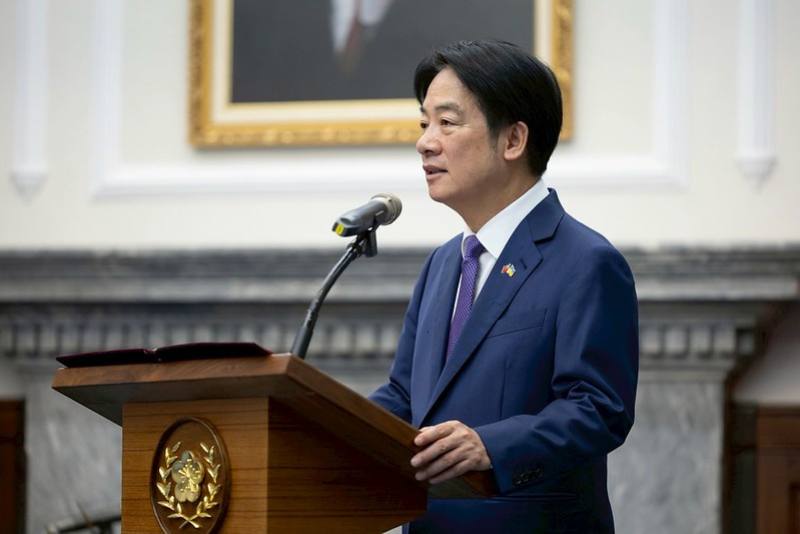 President Lai delivers remarks.