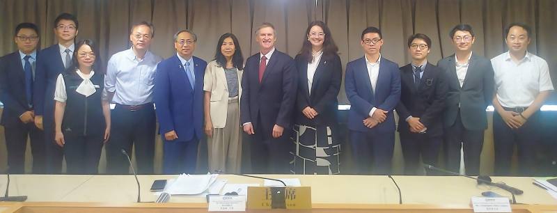 第12屆臺紐經濟合作協定貿易與勞工委員會議臺北會場與會人員合影