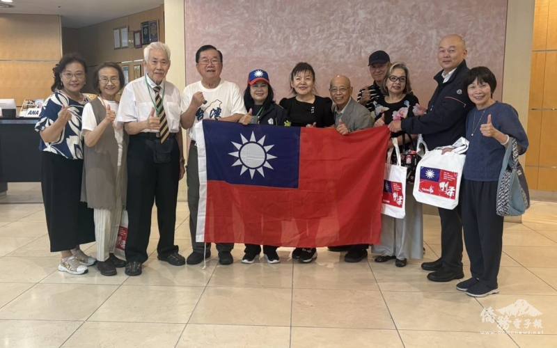 「千葉縣中華總會」會長濱田裕子（林裕玲）替代表隊加油