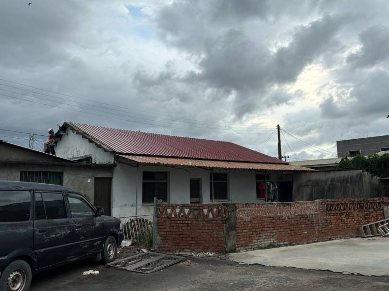 台水加速受災民宅修繕，本受災戶民宅屋頂已修繕完成。