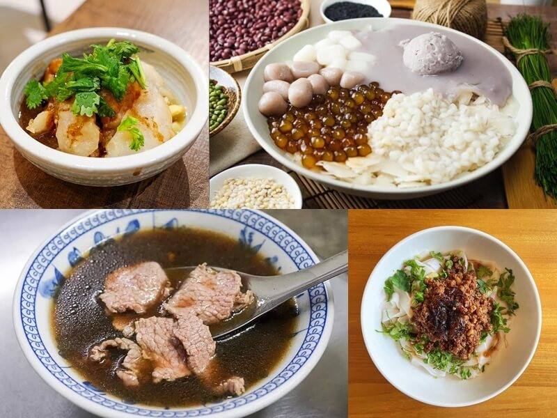 台灣米其林12日公布2025年必比登名單，今年入選店家共有144家，有37家新上榜。店家照片自左上順時針依序為蘇來傳、阿爸の芋圓、春嬌粄條、蓮霧腳羊肉湯。（左上圖取自米其林網頁guide.michelin.com、右上圖取自阿爸の芋圓臉書facebook.com、左下圖取自春嬌粄條臉書facebook.com，右下圖取自米其林網頁guide.michelin.com）