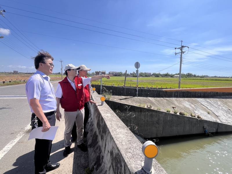 視察曾文水庫視察嘉義縣鴨母寮排水防汛整備情形