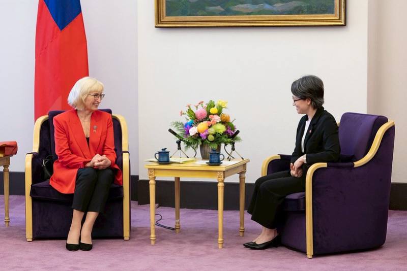 蕭美琴副總統13日上午接見「拉脫維亞國會友台小組訪問團」