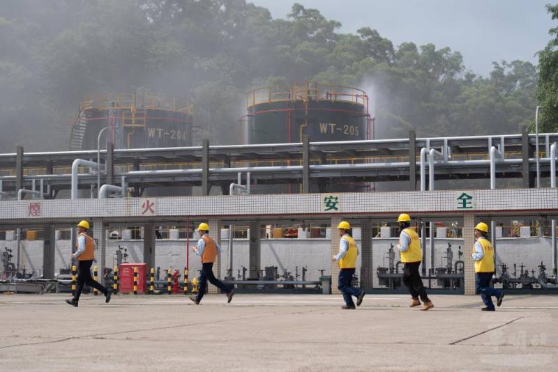 供油中心實施動員準備演習。（軍聞社記者呂尚俞攝）