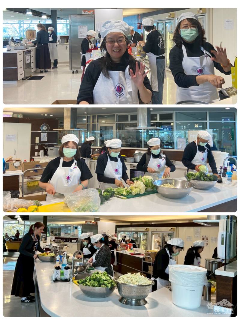 婦女會成員用心備料