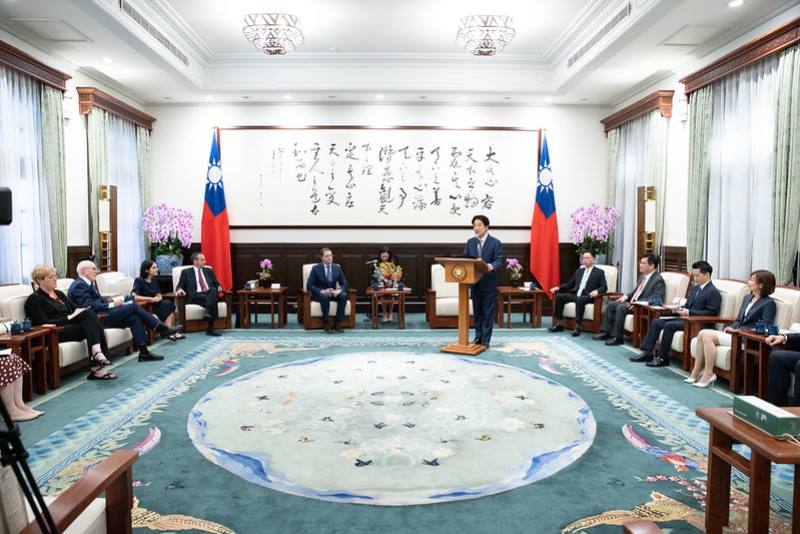 President Lai delivers remarks.