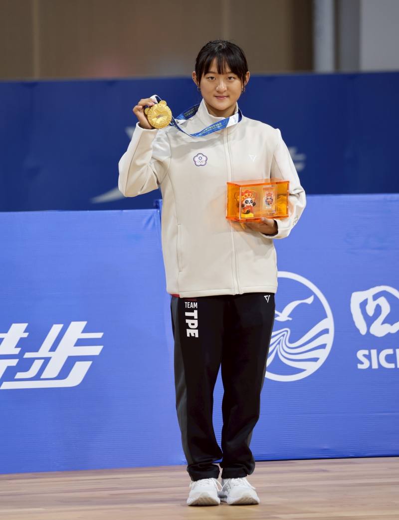劉巧兮選手於比賽過程力壓各國好手最終摘下金牌
