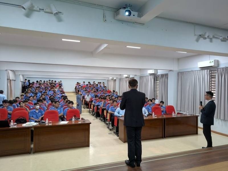 大葉大學於114學年開設新型專班，前往越南進行招生說明