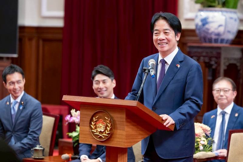 President Lai delivers remarks.