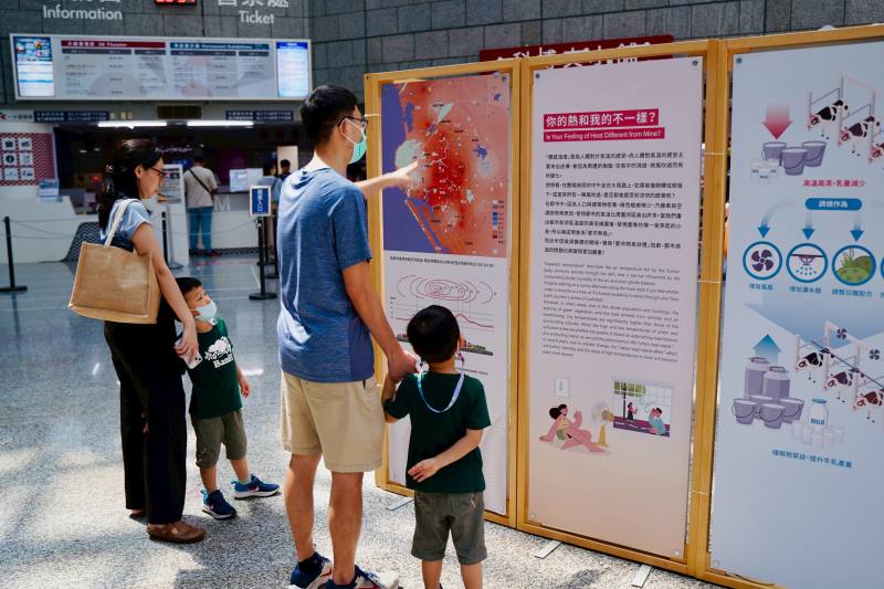 同步展出的「氣候任性．臺灣韌性—高溫篇」，是由國科會TCCIP計畫與科工館共同合作
