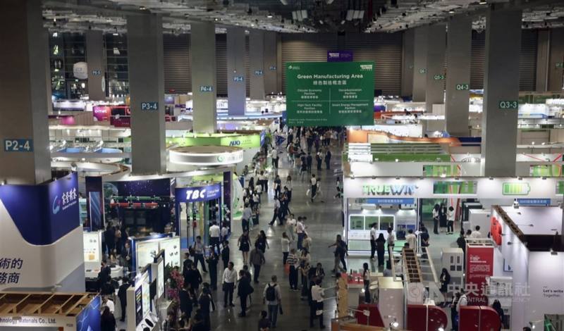 圖為SEMICON Taiwan 2024國際半導體展。 （中央社檔案照片）