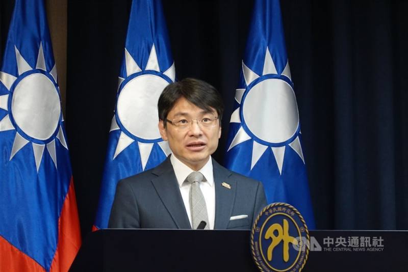 圖為外交部發言人蕭光偉。（中央社檔案照片）