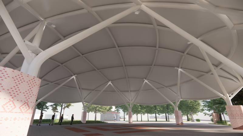 新北市三峽區隆恩埔祭儀廣場完工示意圖