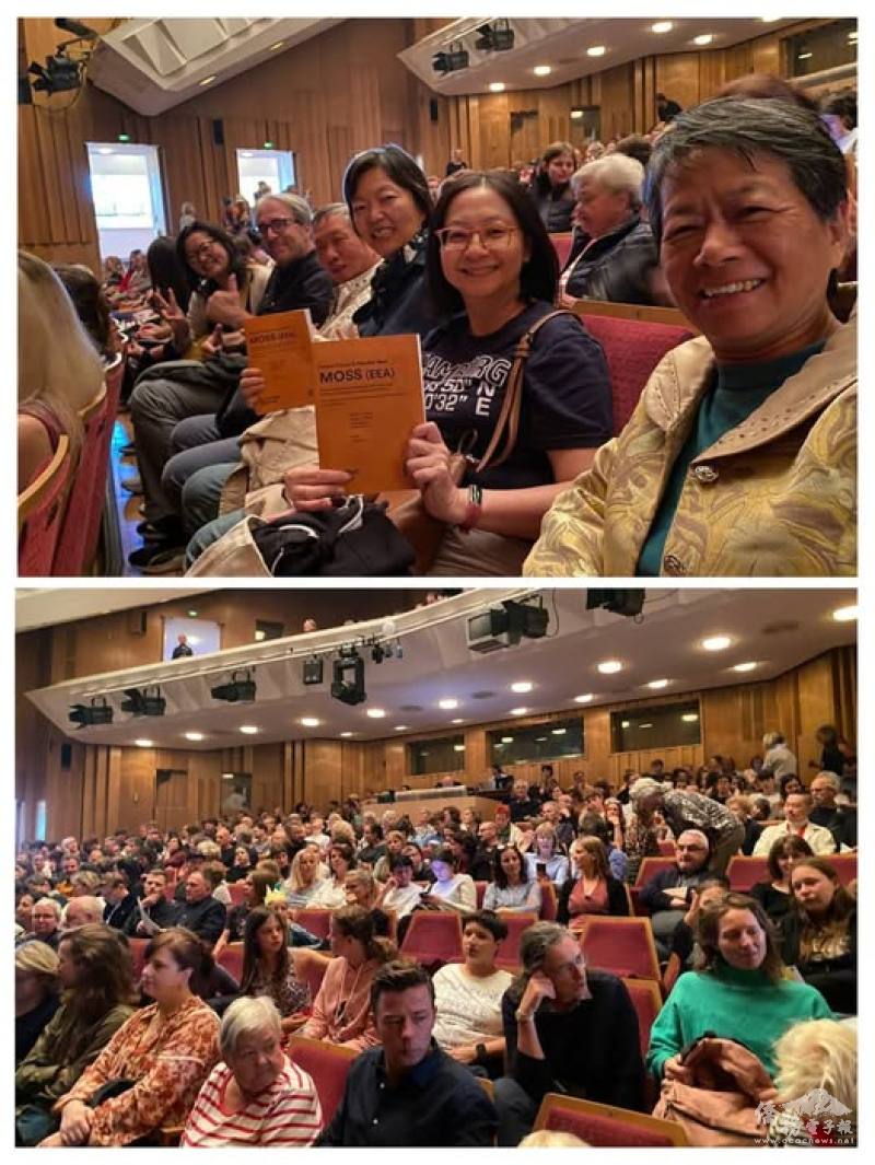 僑務秘書傅瑾玲與文化結協會、台灣心協會的僑胞都前往觀賞精彩的演出