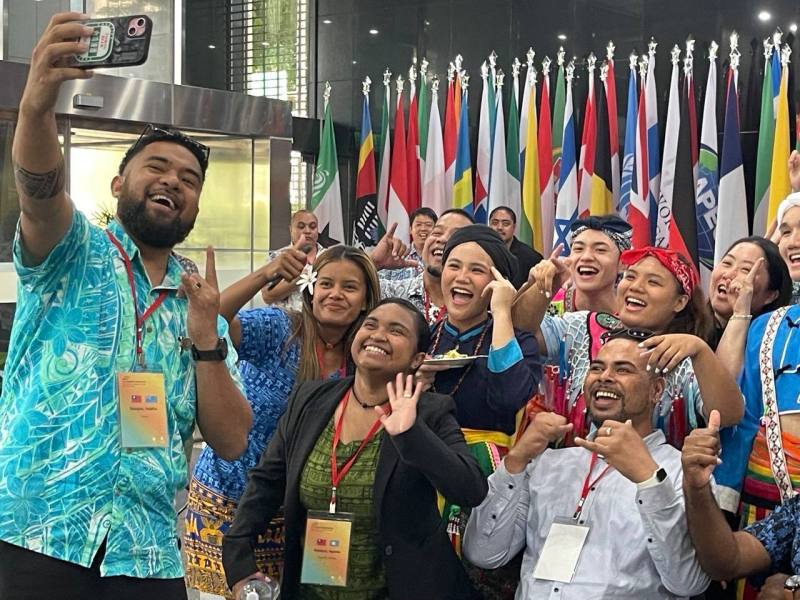 「人人都是外交官」：樹林高中原民專班同學與PILP學員開心合影