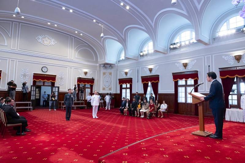 賴清德總統今（27）日上午主持「中華民國114年9月份將官晉任授階典禮」