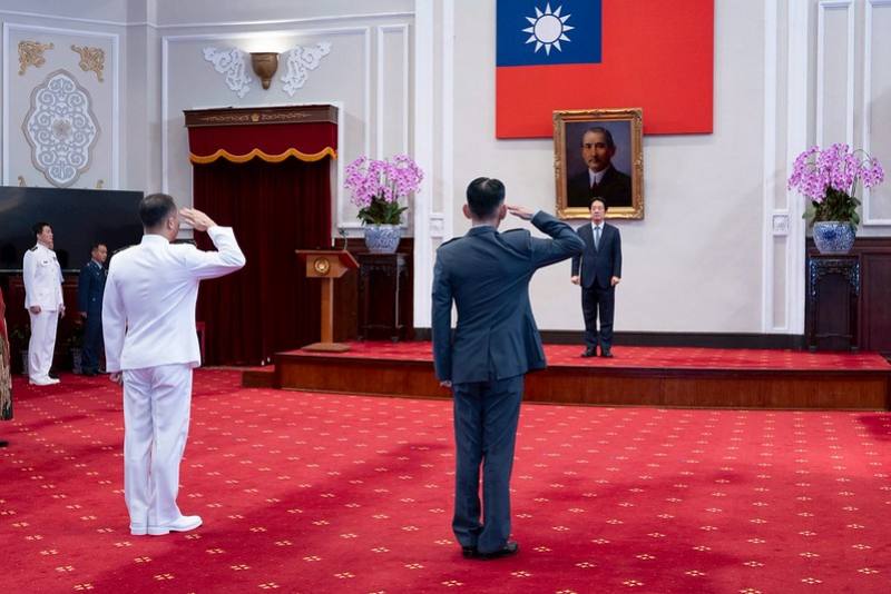 總統主持「中華民國114年9月份將官晉任授階典禮」