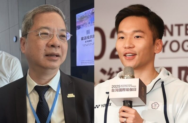 Newly-appointed Minister of Economic Affairs Kung Ming-hsin (left) and newly-appointed Minister of Sports Lee Yang. CNA file photo