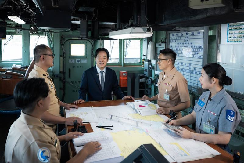 總統錄製莒光園地「與官兵有約」節目