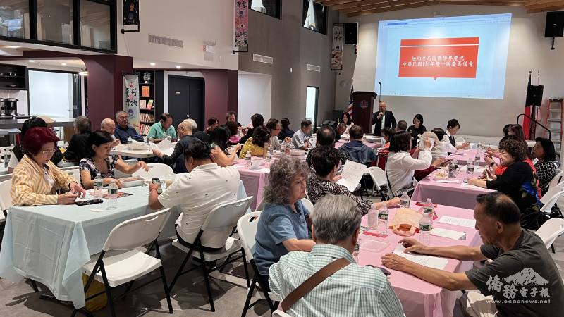 主任委員王金智呼籲僑民廣邀好友與社團參加慶祝活動