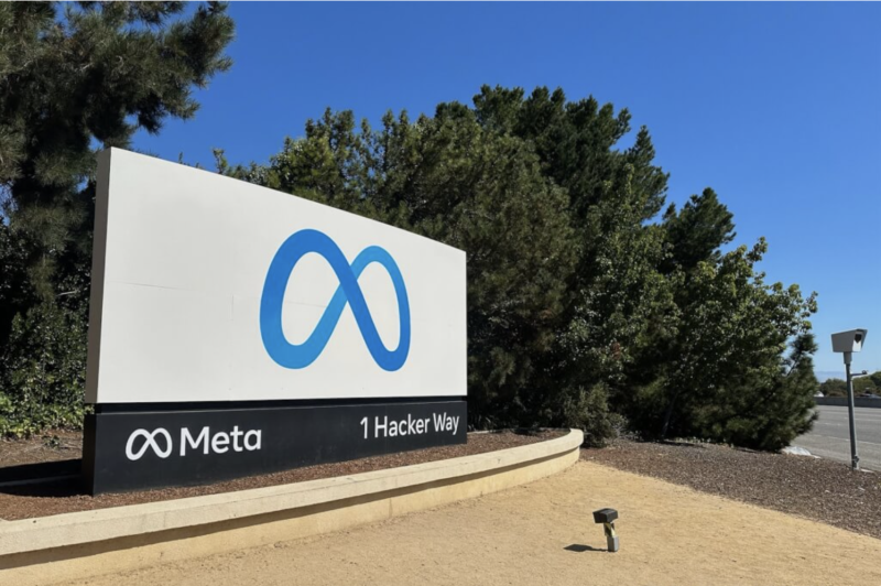 圖為Meta加州總部。（中央社檔案照片）