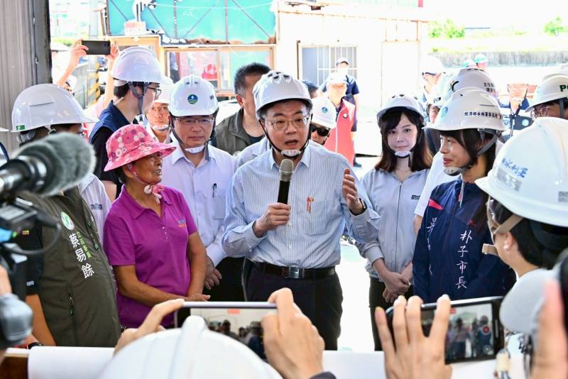 行政院長卓榮泰關心「嘉義縣朴子市民宅災後復建房屋修繕情形」