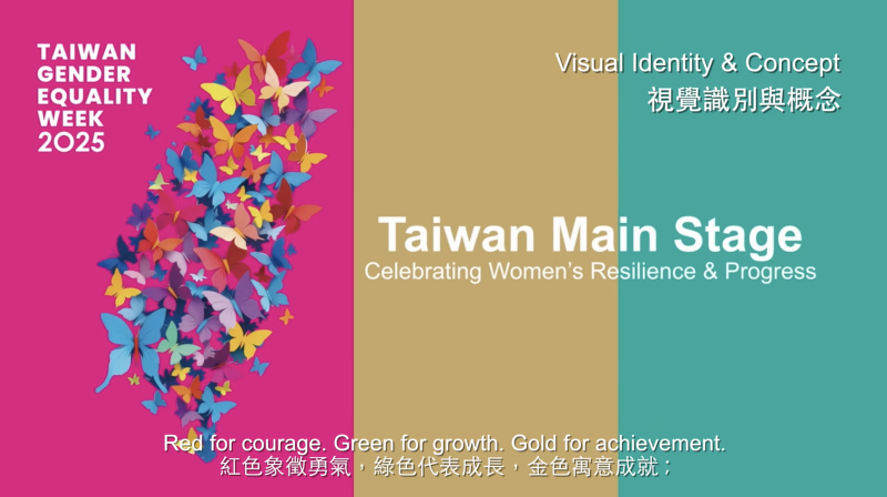 截圖自白鷺鷥文教基金會影片：2025 TGEW "Taiwan Main Stage"：Women’s Power and Culture Night 2025 台灣性平等週「台灣主場」：女力文化之夜