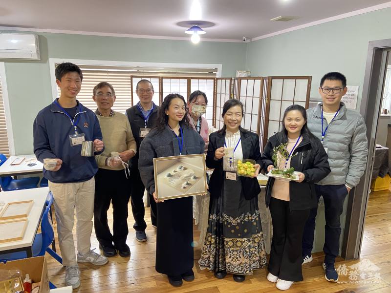 Zen& Afternoon Tea(生活禪與下午茶)活動，工作人員合影（左2為啟源教育中心校長蔡耀漳）